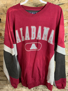 Vintage Alabama Color Block Rare Sweatshirt Large