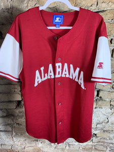 Vintage Alabama X Starter Baseball Jersey Large