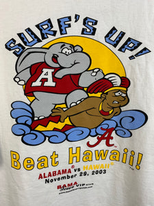 2003 Alabama Vs Hawaii Game Day T-Shirt XL