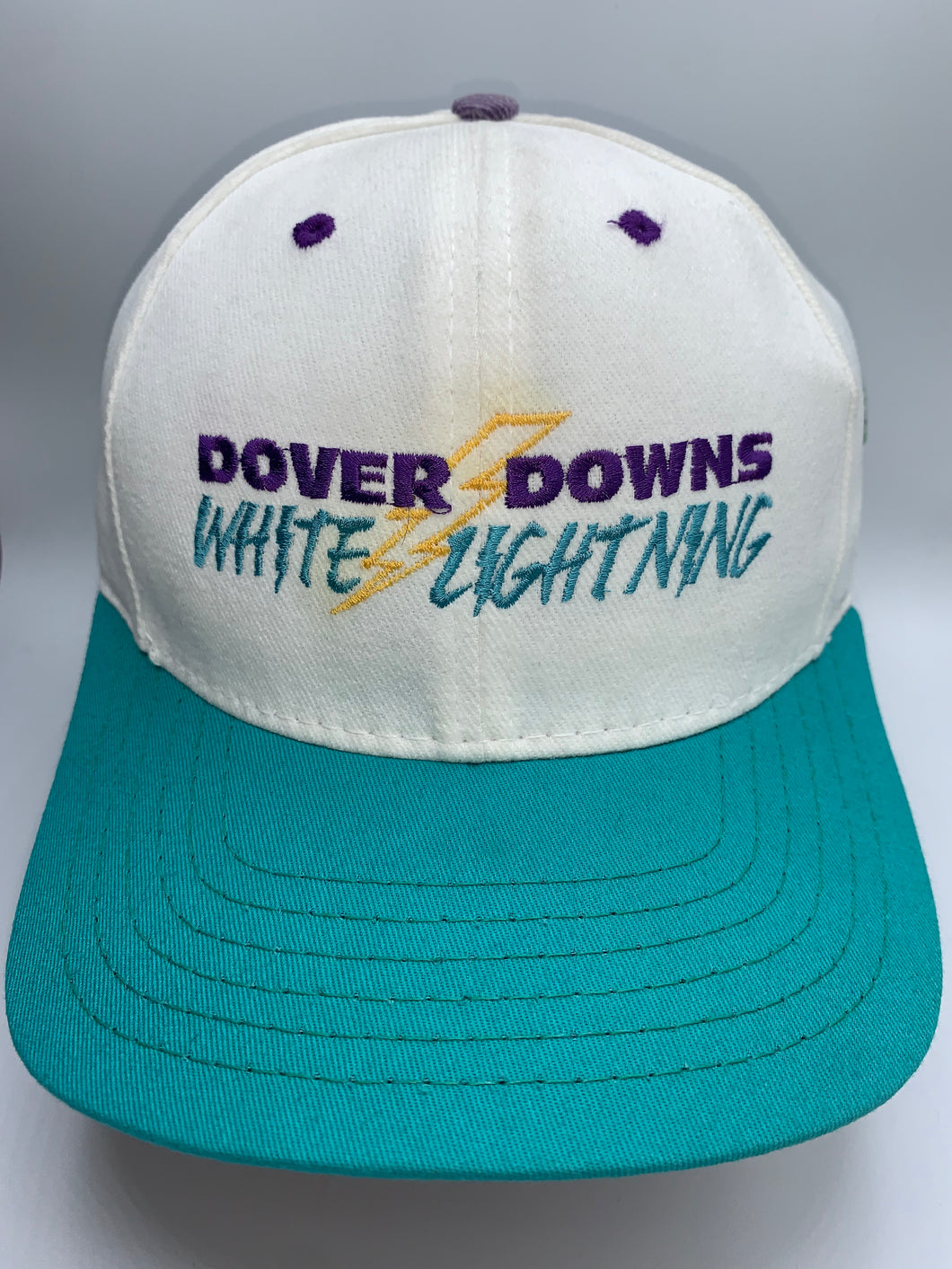 Vintage Dover Downs Monster Mile Blockhead Rare American Needle Snapback Hat