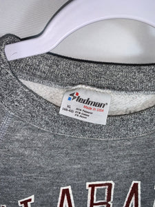 Vintage Alabama Spellout Grey Crewneck Sweatshirt Medium