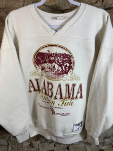 Vintage Alabama White Sweatshirt Medium