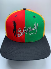 Load image into Gallery viewer, Vintage Bob Marley Color Block Snapback Hat
