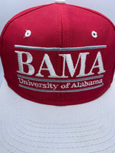 Load image into Gallery viewer, Vintage Alabama X The Game Split Bar Snapback Hat
