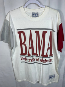 Vintage University of Alabama Color Block T-Shirt Large