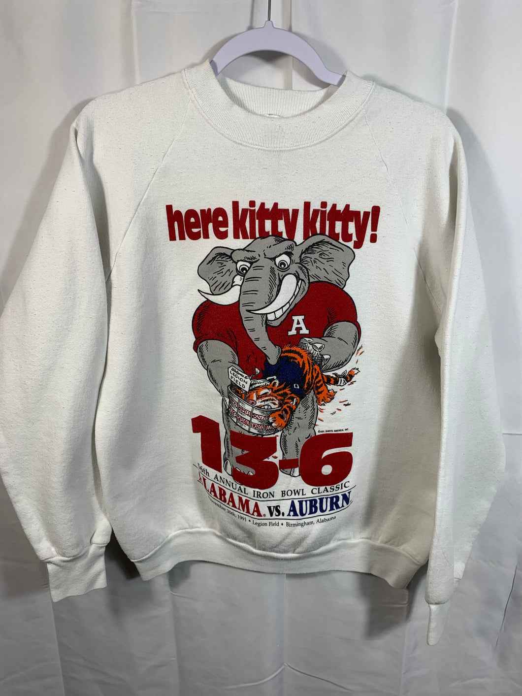 1991 Iron Bowl Game Day Sweatshirt Medium