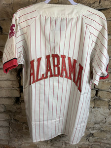 Vintage Starter X Alabama Rare Pinstripes Baseball Jersey Large