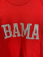 Load image into Gallery viewer, Vintage Bama Spellout Houndstooth Crewneck Sweatshirt Large

