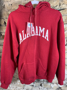Vintage Alabama Spellout Hoodie Sweatshirt XL