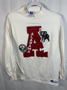 Vintage Alabama Puffy Print Long Sleeve Shirt Medium