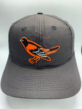 Load image into Gallery viewer, Vintage Baltimore Orioles Black Snapback Hat
