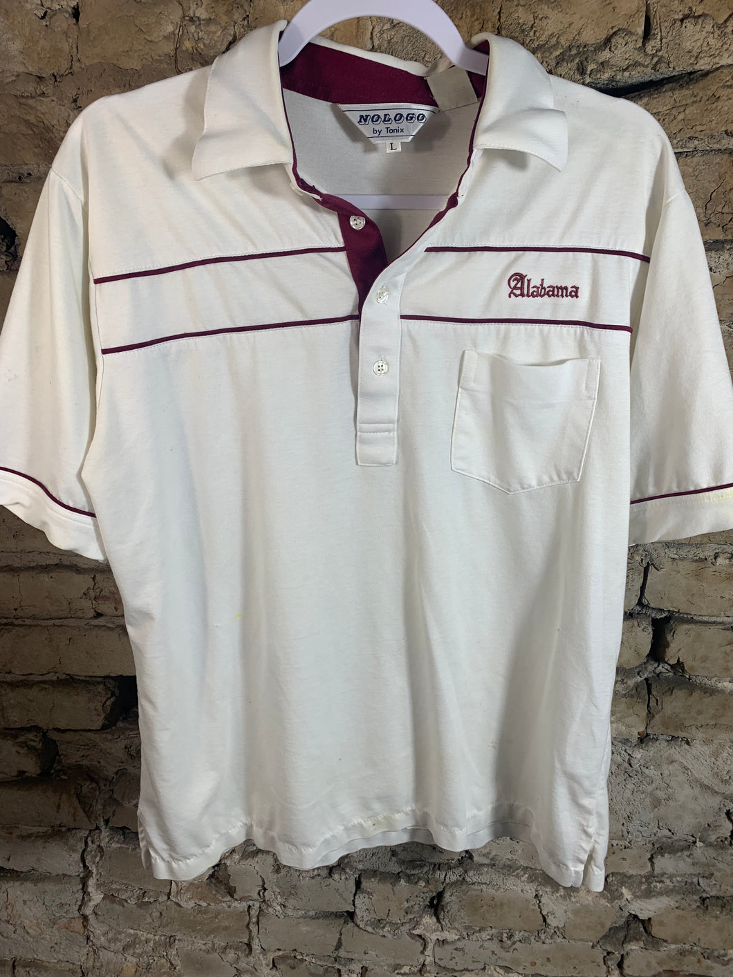 Vintage Alabama Coaches Polo Shirt Medium
