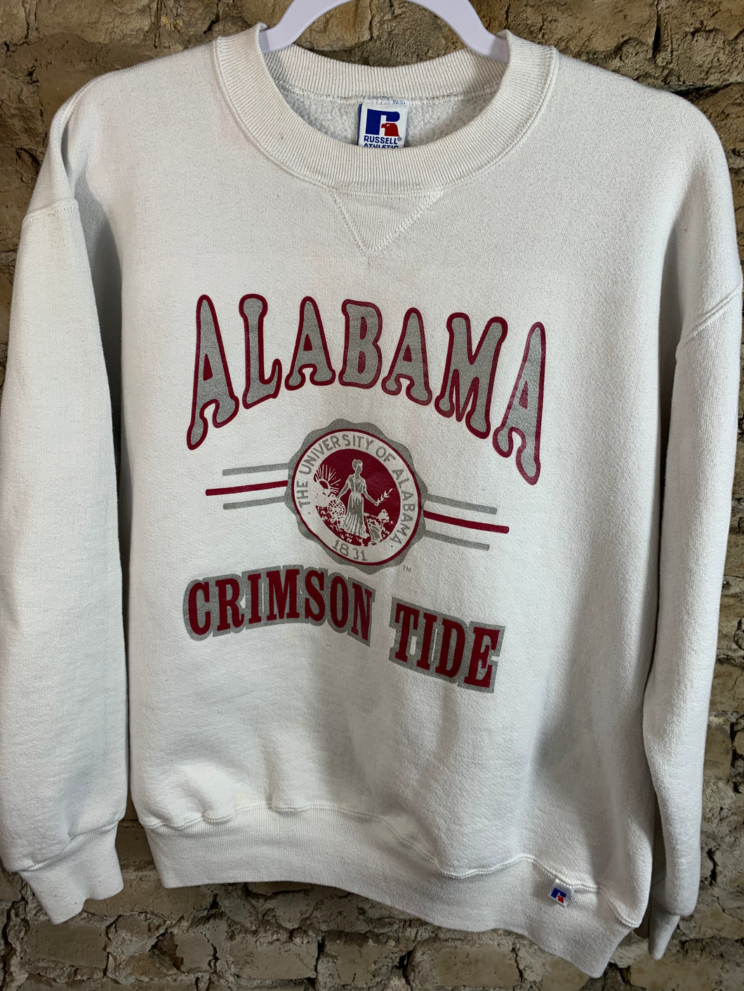 Vintage Alabama White Russell Sweatshirt Large
