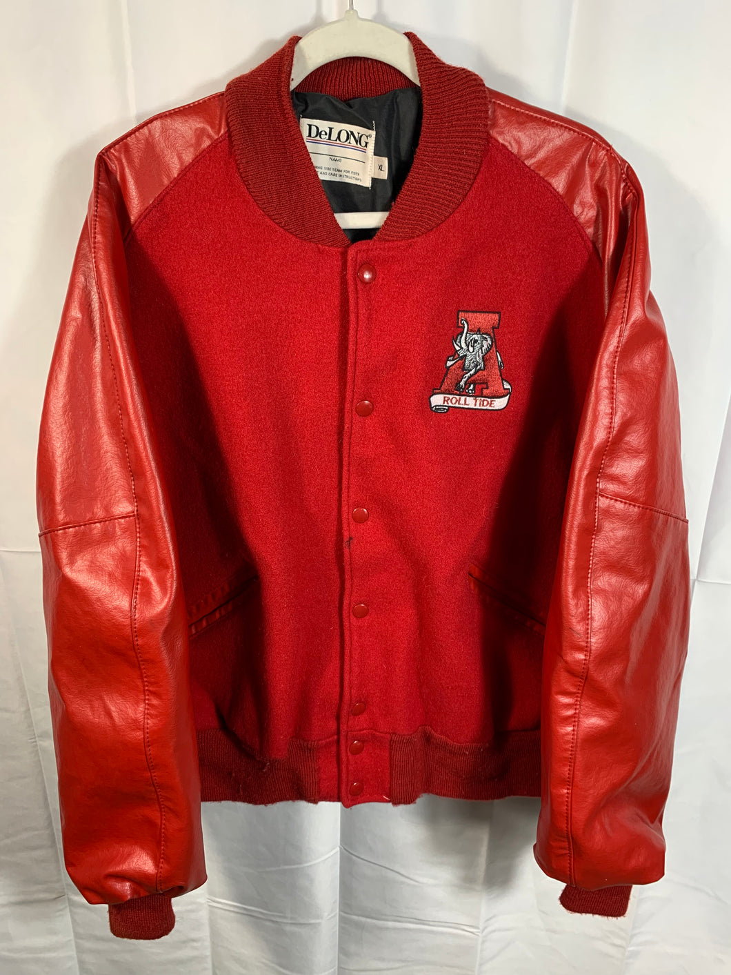 Vintage Alabama Red Leather Jacket XL