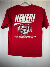 Load image into Gallery viewer, Iron Bowl Y2K Crimson Red T-Shirt Youth Large - Alabama VTG
