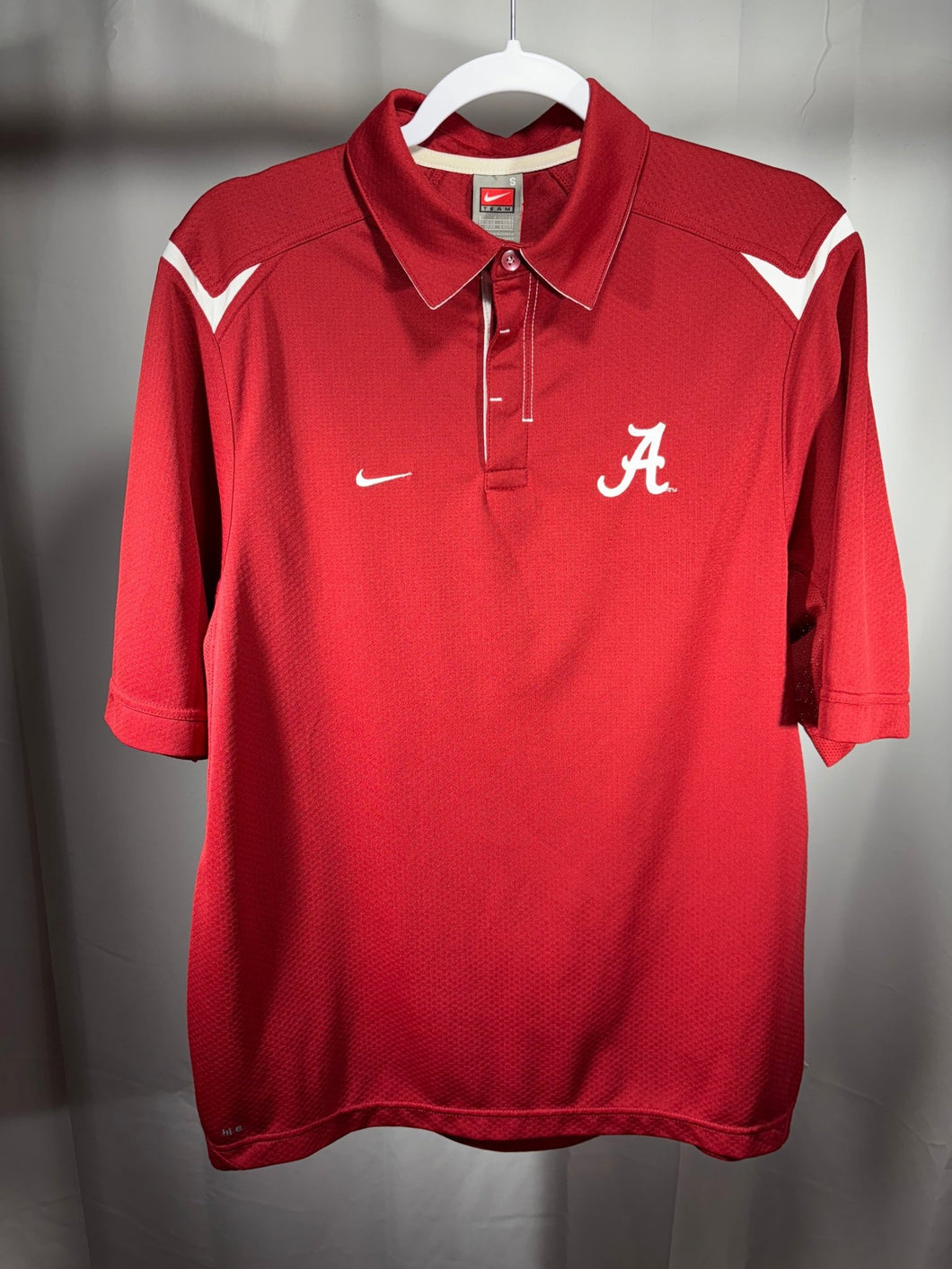 Nike Alabama Team Issued Crimson Polo Small - Alabama VTG