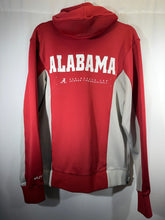 Load image into Gallery viewer, Nike Elite X Alabama Basketball Team Issued Crimson/Grey Zip Up W Hood Small - Alabama VTG
