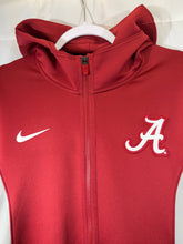 Load image into Gallery viewer, Nike Elite X Alabama Basketball Team Issued Crimson/Grey Zip Up W Hood Small - Alabama VTG

