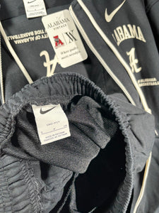 Nike X Alabama Basketball Team Issued Full Zip Up Sweatsuit with Pants Small - Alabama VTG
