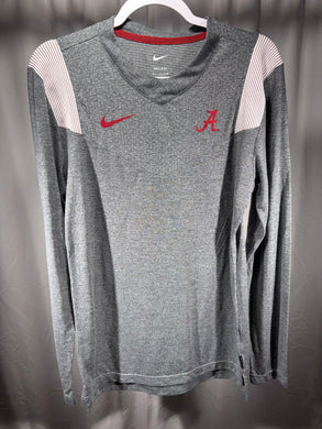 Nike X Alabama Grey Team Issued Long Sleeve Small - Alabama VTG