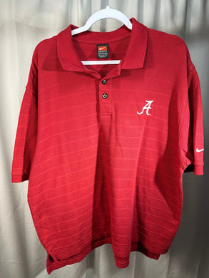 Nike X Alabama Striped Polo Shirt XL - Alabama VTG