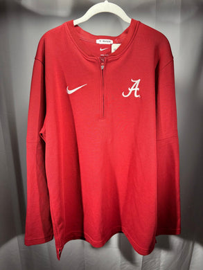Nike X Alabama Team Issued Crimson Half Zip Large - Alabama VTG