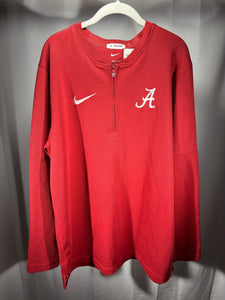 Nike X Alabama Team Issued Crimson Half Zip Large - Alabama VTG