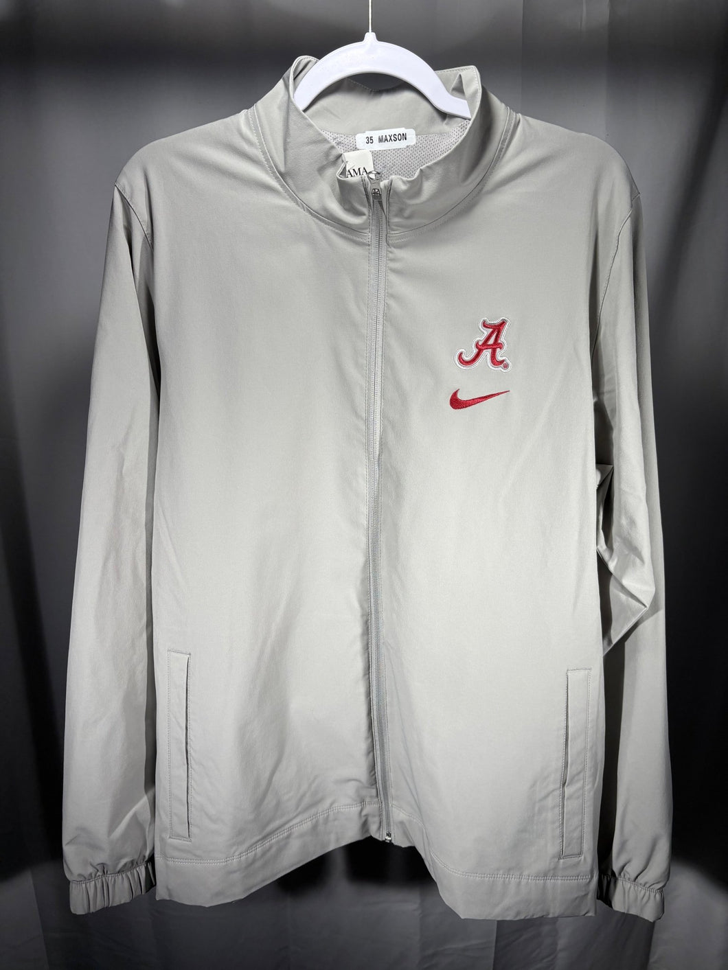 Nike X Alabama Team Issued Grey Zip Up Large - Alabama VTG