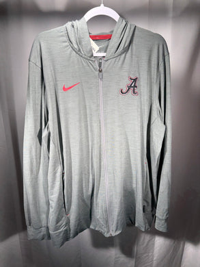 Nike X Alabama Team Issued Grey Zip Up With Hood Large - Alabama VTG