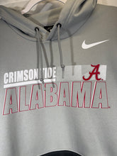Load image into Gallery viewer, Nike X Alabama Team Issued Light Grey/Charcoal Hoodie Large - Alabama VTG
