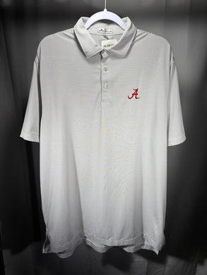 Peter Millar Alabama Team Issued Striped Polo Large - Alabama VTG