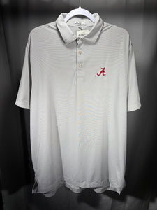 Peter Millar Alabama Team Issued Striped Polo Large - Alabama VTG