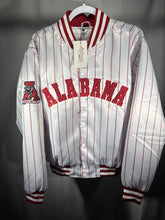 Load image into Gallery viewer, Pinstripe Collection – White Alabama Bomber Jacket (Vol. 2) - Alabama VTG
