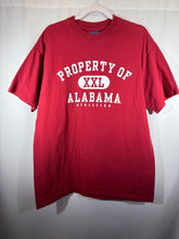 Load image into Gallery viewer, Property of Alabama "XXL" Crimson T-Shirt Medium - Alabama VTG

