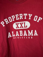 Load image into Gallery viewer, Property of Alabama "XXL" Crimson T-Shirt Medium - Alabama VTG
