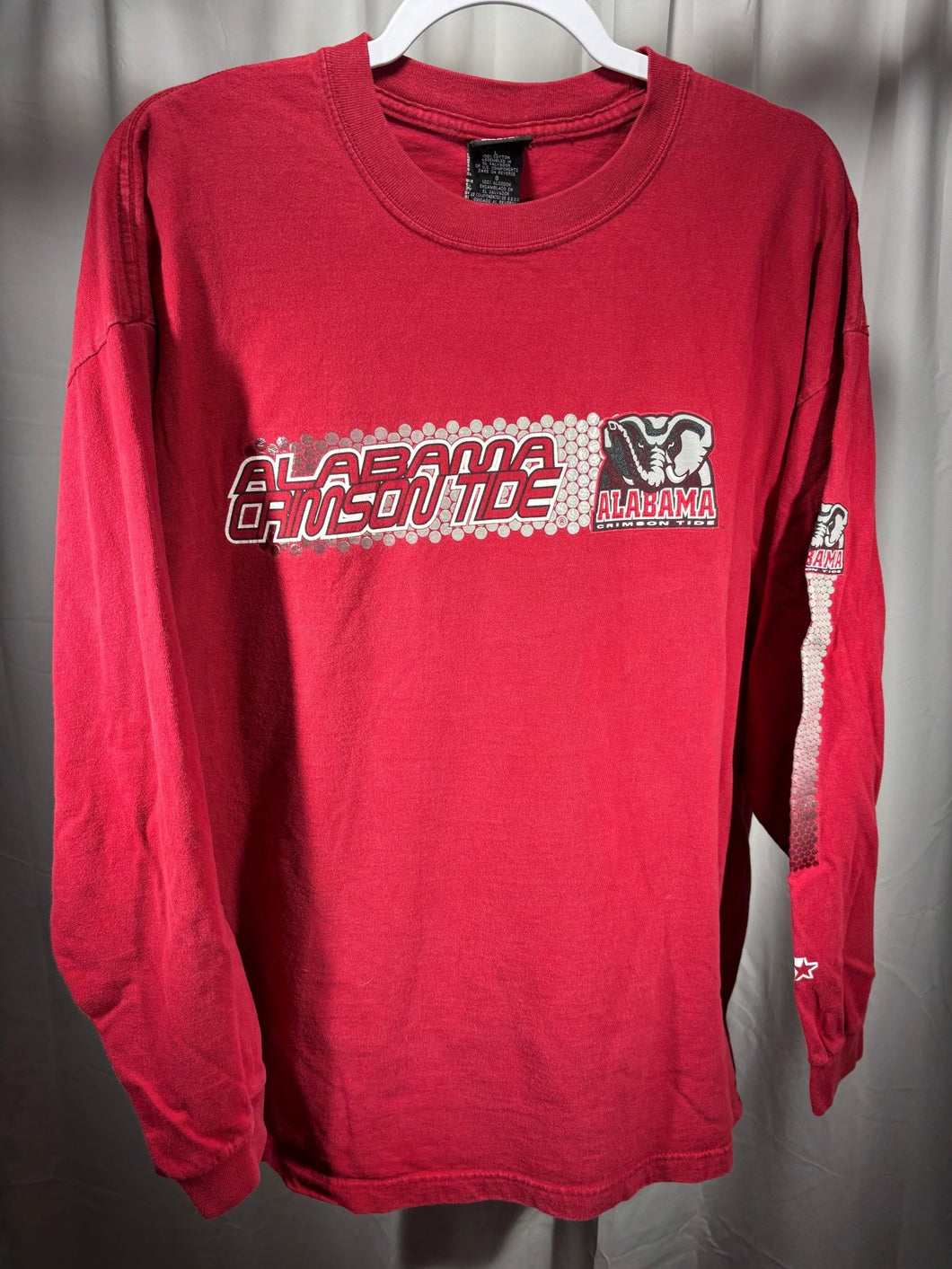 Starter X Alabama Y2K Red Long Sleeve Shirt Large - Alabama VTG