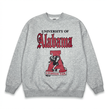 Load image into Gallery viewer, The Old English Crewneck – University of Alabama (100% Cotton, Heavyweight) - Alabama VTG
