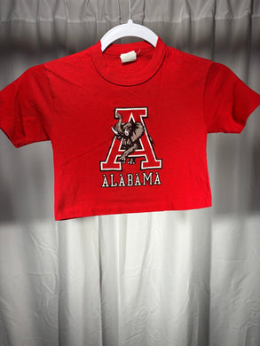 Vintage Alabama 70's - 80's Cropped T-Shirt Youth Small - Alabama VTG