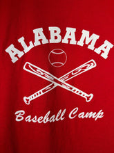 Load image into Gallery viewer, Vintage Alabama Baseball Camp Crimson T-Shirt Large - Alabama VTG
