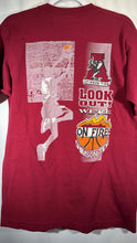 Load image into Gallery viewer, Vintage Alabama Basketball "On Fire" Crimson T-Shirt Medium - Alabama VTG
