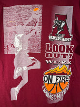 Load image into Gallery viewer, Vintage Alabama Basketball "On Fire" Crimson T-Shirt Medium - Alabama VTG
