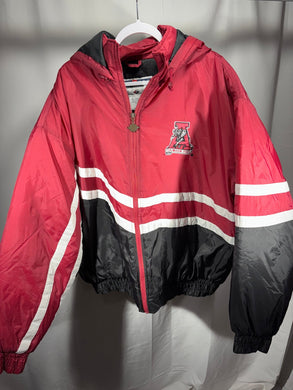 Vintage Alabama Color Block Striped Puffer Jacket XXL 2XL - Alabama VTG