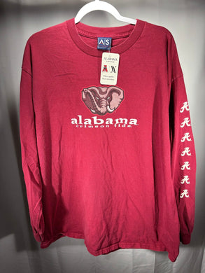 Vintage Alabama Crimson Long Sleeve Shirt XL - Alabama VTG