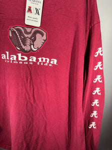 Vintage Alabama Crimson Long Sleeve Shirt XL - Alabama VTG
