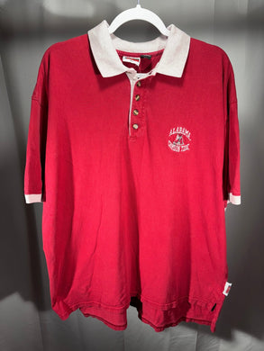 Vintage Alabama Crimson Polo Shirt XL - Alabama VTG