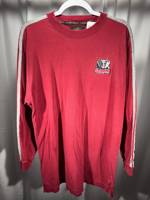 Vintage Alabama Crimson Striped Long Sleeve Shirt Large - Alabama VTG