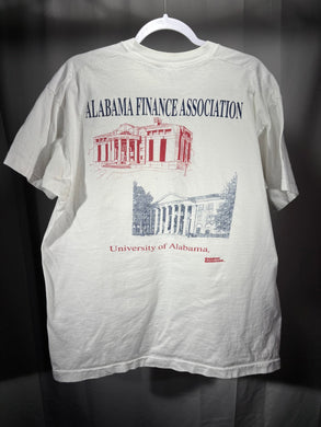 Vintage Alabama Finance Association White Pocket T-Shirt XL - Alabama VTG