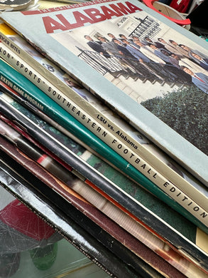 Vintage Alabama Football Program/Magazine Bundle - Alabama VTG
