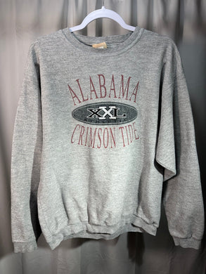 Vintage Alabama Grey Crewneck Sweatshirt Large - Alabama VTG