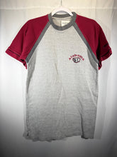 Load image into Gallery viewer, Vintage Alabama Grey/Crimson Pinstripe T-Shirt Small - Alabama VTG
